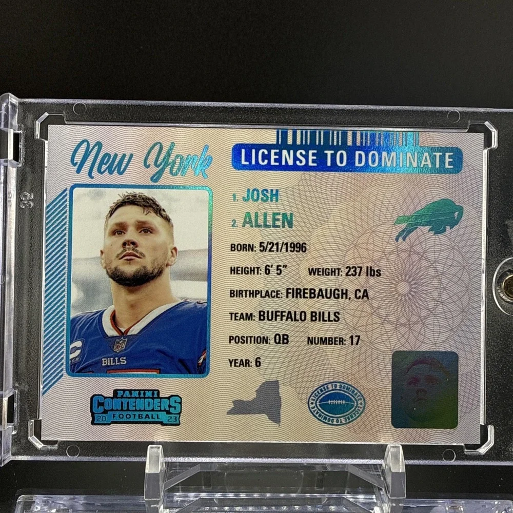 2023 Panini Contenders License To Dominate Josh Allen #6 - Case Hit SSP